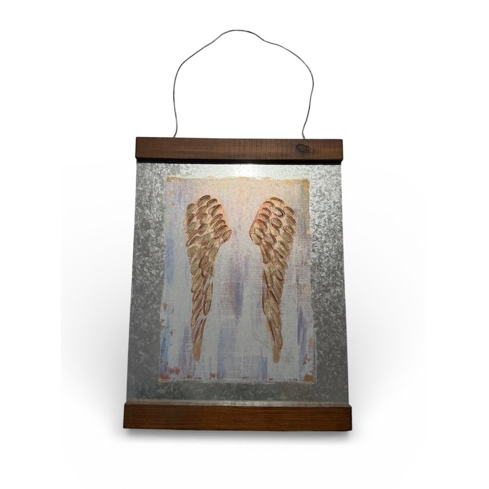 Dorothy Collier American Artist Metal Wood Painted Angle Wings 2017 Kirkland Art